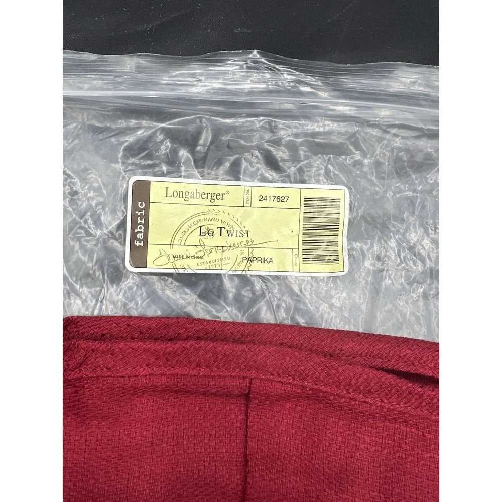 🧺 Longaberger Large Twist Basket Liner Only – Paprika – NIP‎ 🌶️